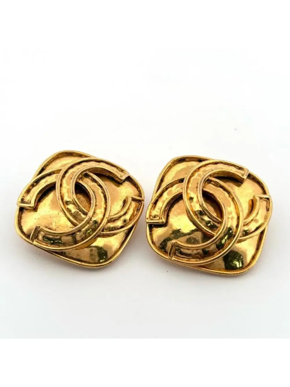 Chanel Cc Logo Clip-On Earrings Metal #247072C61B